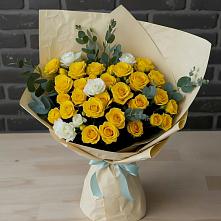 Букет цветов из:  Розы #REPLACE_PRED# Новомышастовской