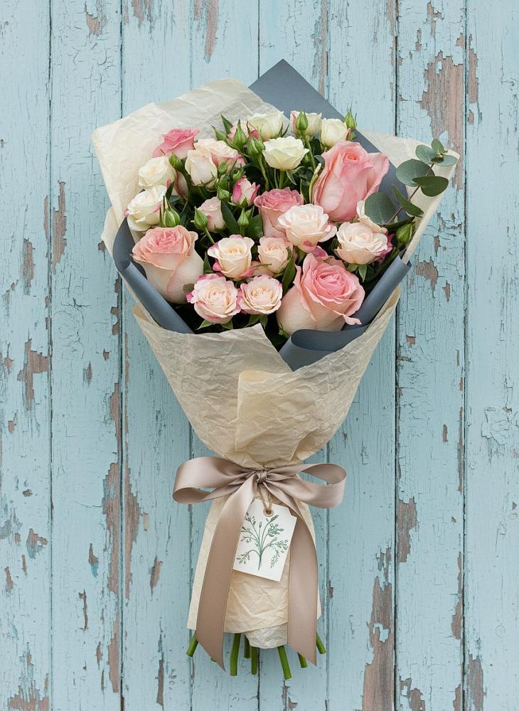 Букет цветов из: Розы в Новомышастовской