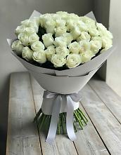 Букет 35 Белых роз в Новомышастовской