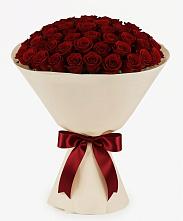 Букет 101 Бордовая роза Блэк Бакарра в Новомышастовской