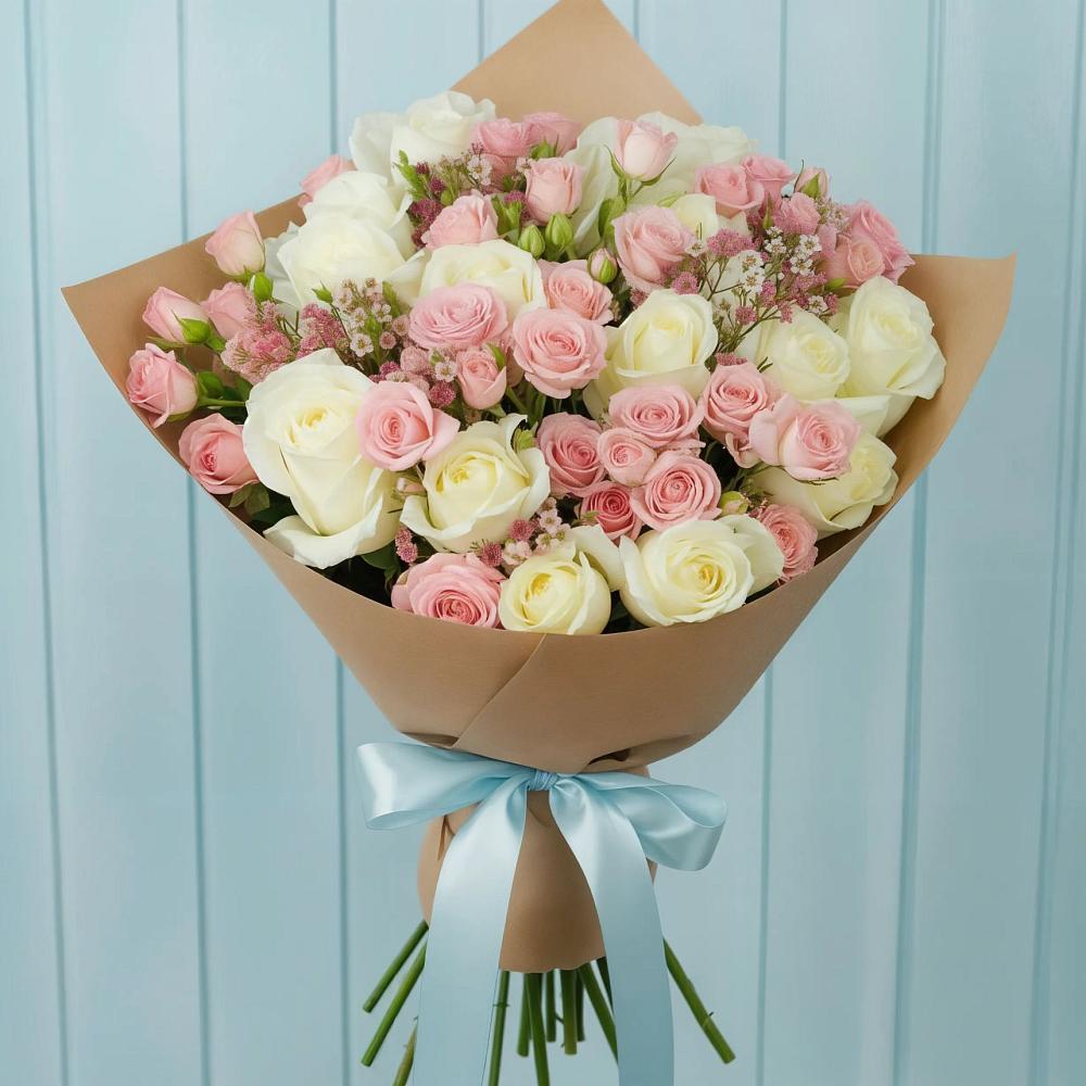 Букет цветов из: Розы в Новомышастовской