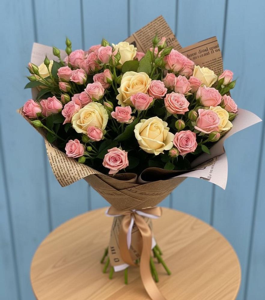 Букет цветов из: Розы в Новомышастовской