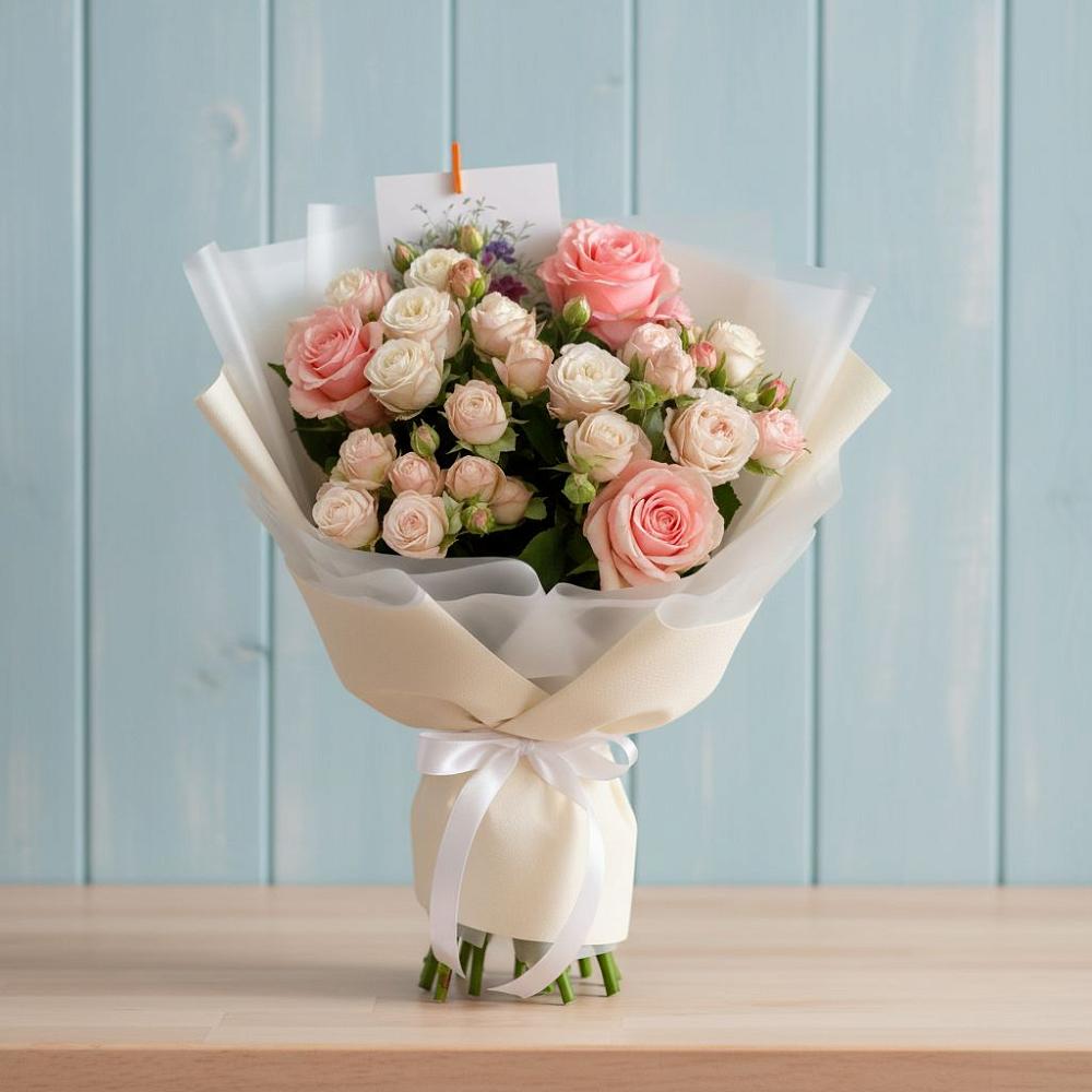 Букет цветов из: Розы в Новомышастовской