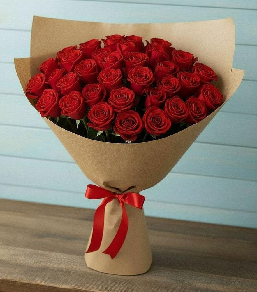 Букет Красные розы Милано в Новомышастовской