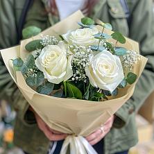 Букет Нежные грёзы в Новомышастовской Букет цветов из: Розы в Новомышастовской