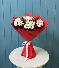 Букет цветов из:  Хризантемы в Новомышастовской