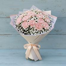 Букет цветов из:  Гвоздики в Новомышастовской