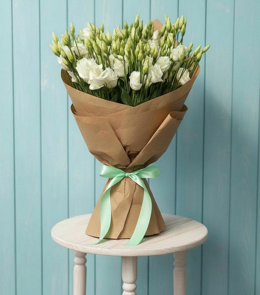 Букет цветов из: Лизиантусы в Новомышастовской