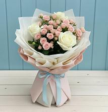 Букет цветов из:  Розы в Новомышастовской