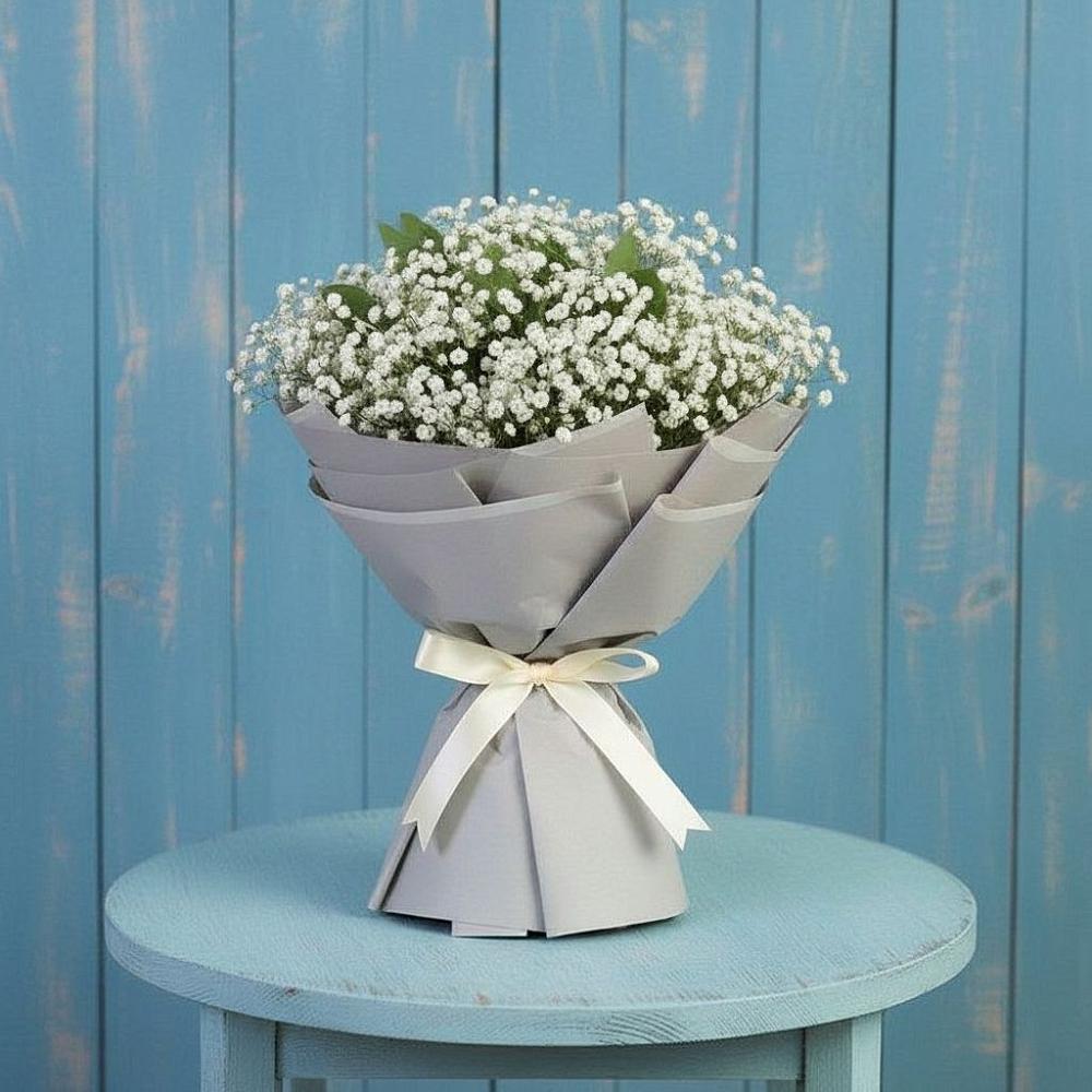 Букет цветов из: Гипсофила в Новомышастовской