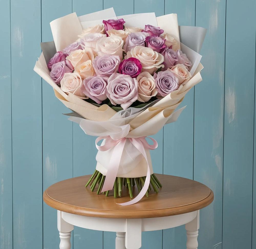 Букет цветов из: Розы в Новомышастовской