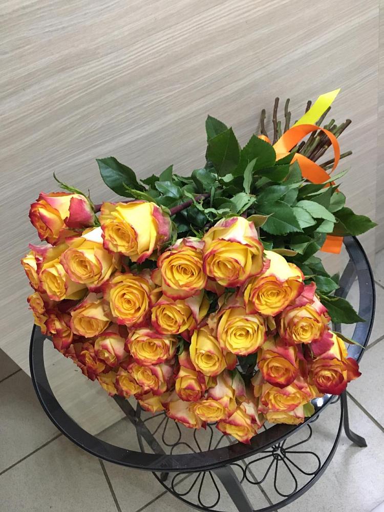 Букет Желтые розы в Новомышастовской