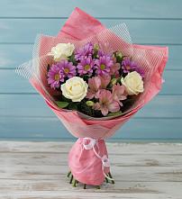 Букет цветов из:  Герберы в Новомышастовской