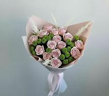Букет цветов из:  Розы и Хризантемы #REPLACE_PRED# Новомышастовской