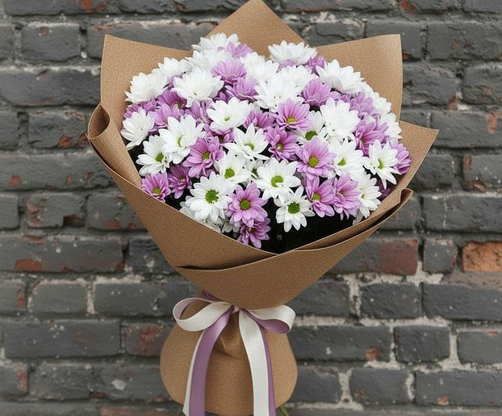 Букет цветов из: Хризантемы в Новомышастовской