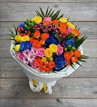 Букет цветов из:  Розы и Хризантемы в Новомышастовской