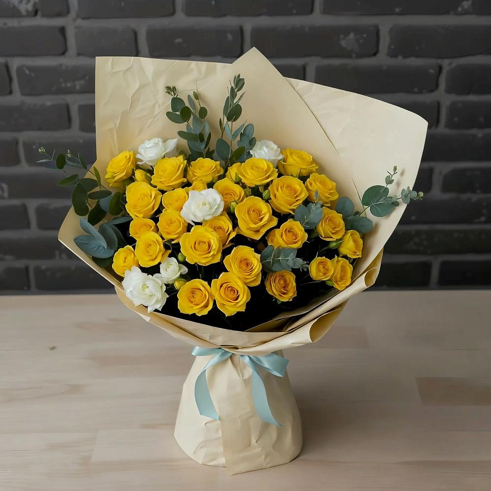 Букет цветов из: Розы в Новомышастовской