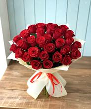 Букет 29 Красных роз в Новомышастовской