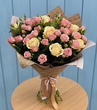 Букет цветов из:  Розы в Новомышастовской