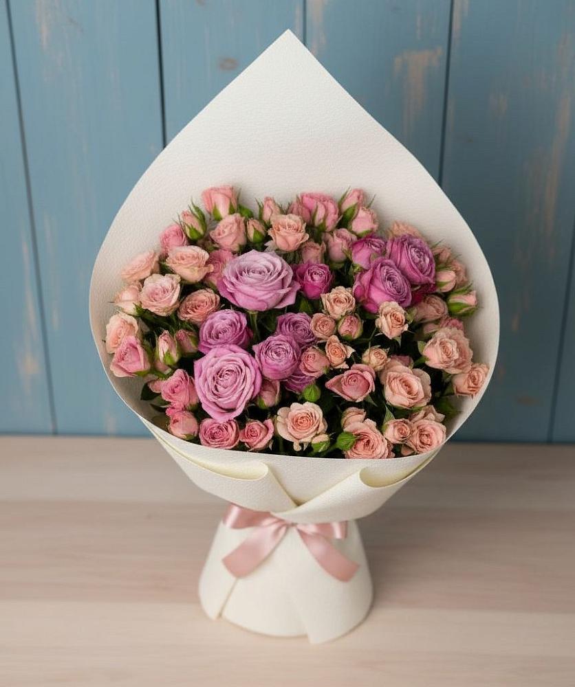 Букет цветов из: Розы в Новомышастовской