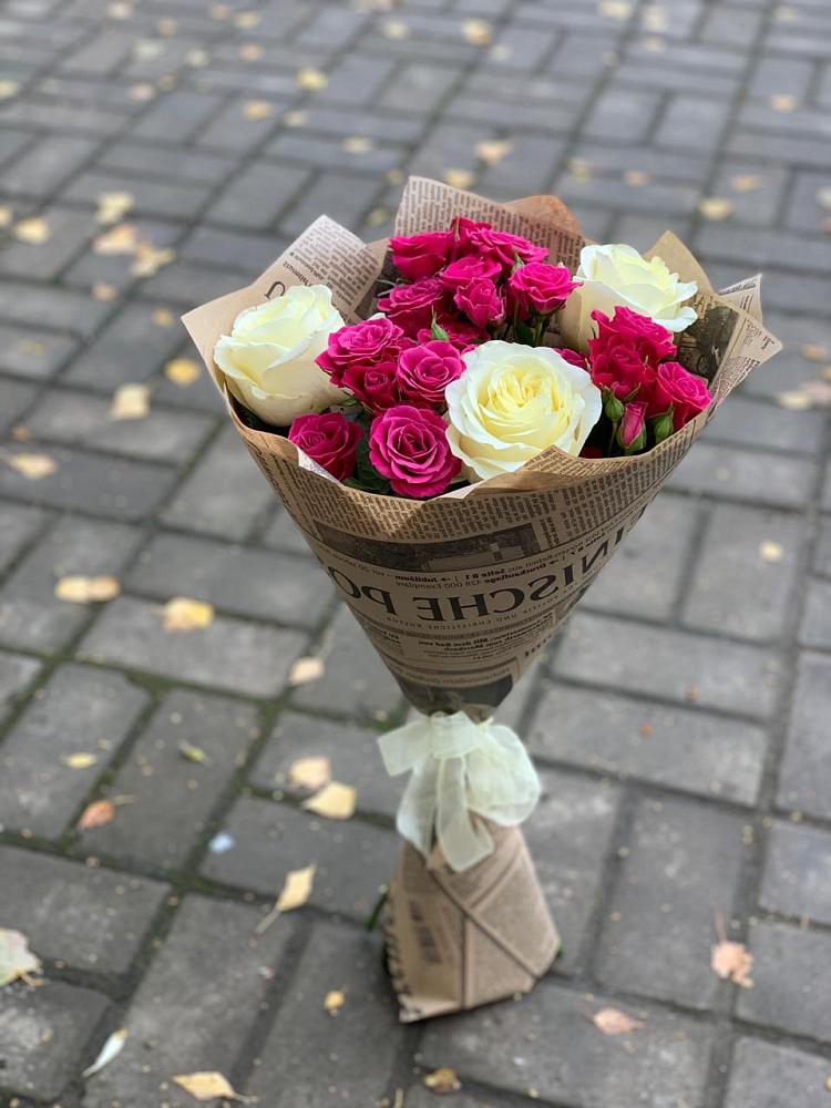 Букет цветов из: Розы в Новомышастовской