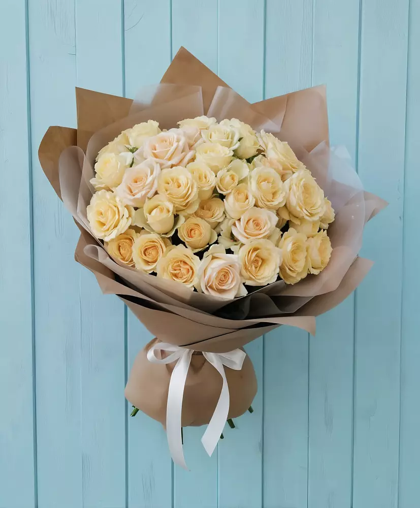 Букет Кремовое облако в Новомышастовской