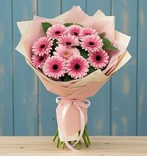 Букет цветов из:  Герберы #REPLACE_PRED# Новомышастовской