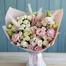 Букет цветов из:  Альстромерии и Розы в Новомышастовской